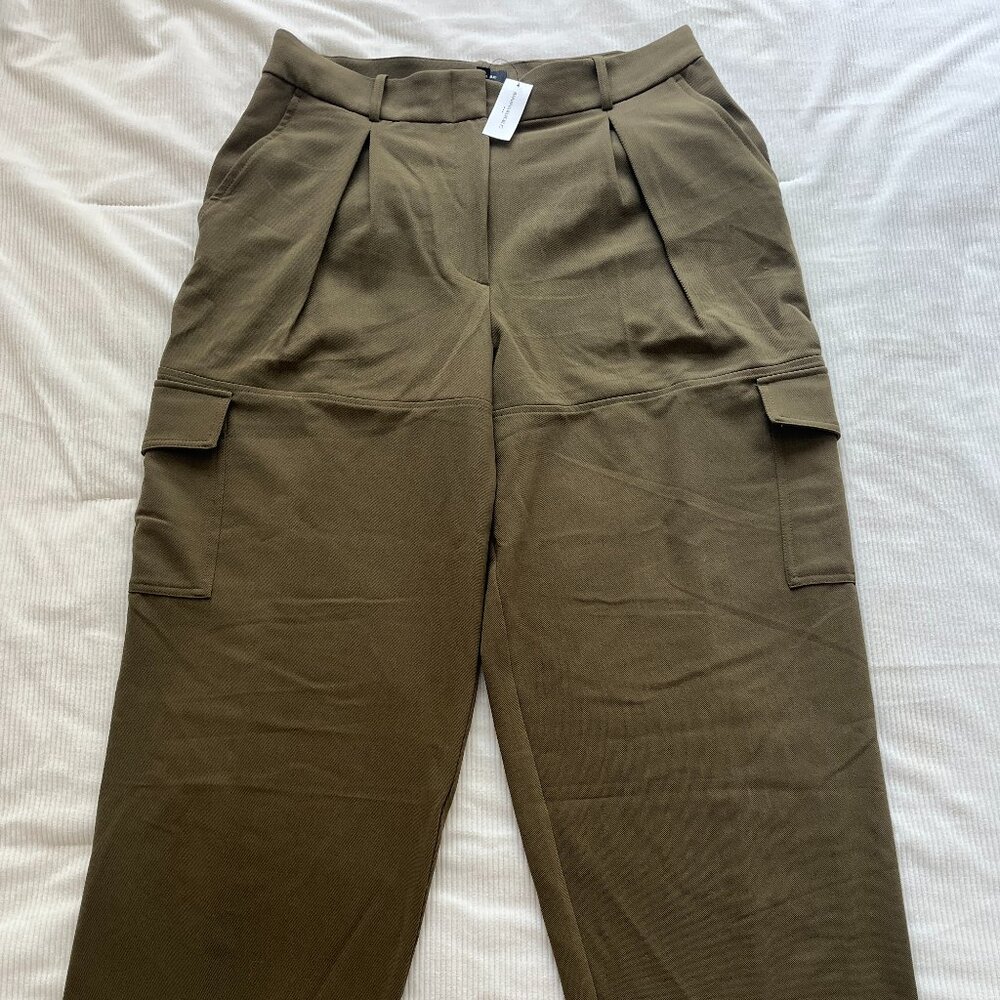 NWT High Rise Straight Twill Trousers